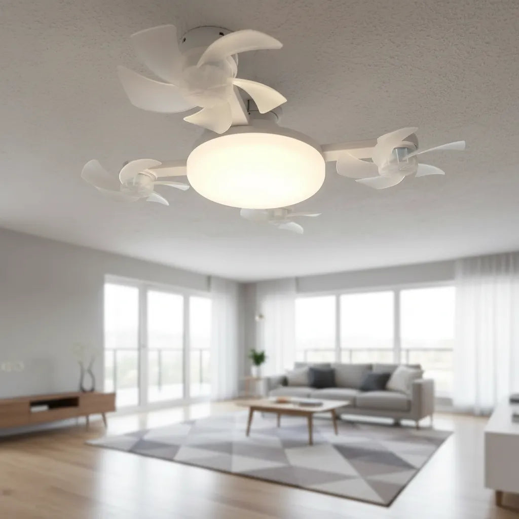 Ventilador de Techo LED 2 en 1 con Control Remoto