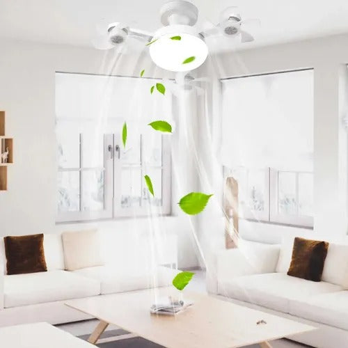 Ventilador de Techo LED 2 en 1 con Control Remoto